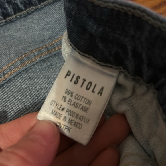 Pistola: Cassie Super‎ High Rise Straight Crop Era Vintage Sz 27 distress skinny - Picture 5 of 11